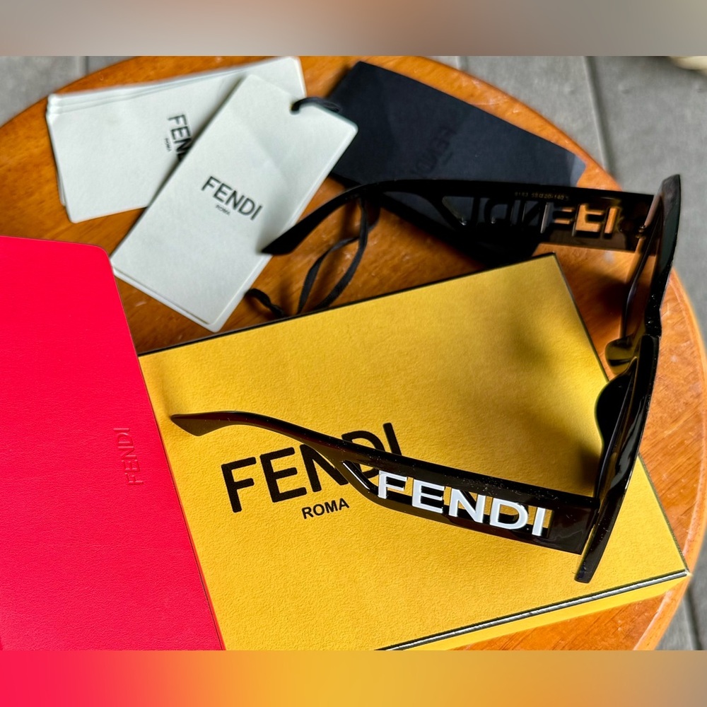 FENDI Black and White Sunglasses